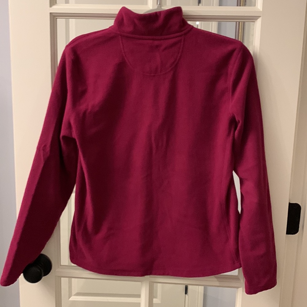 GAP Microfleece Halfzip Woman’s Size M Raspberry Color - Picture 4 of 4